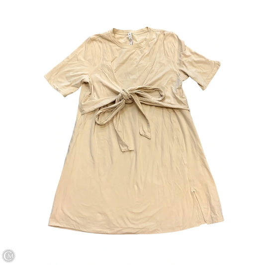 Athletic Dress By Lululemon In Tan Cream, Size: 12