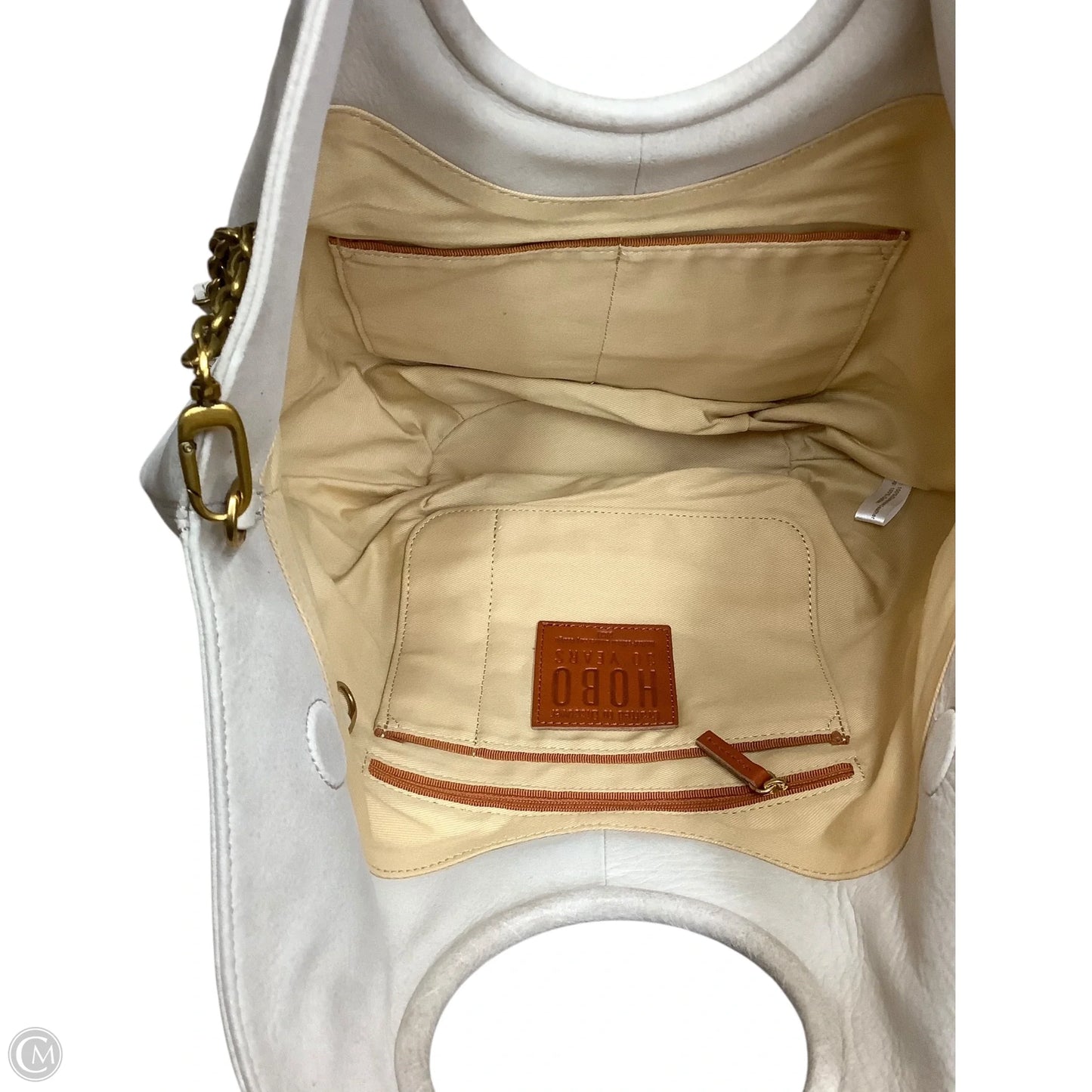Handbag Leather By Hobo Intl, Size: Medium