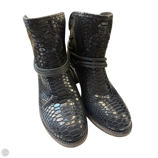 Boots Ankle Heels By Freebird In Black, Size: 8
