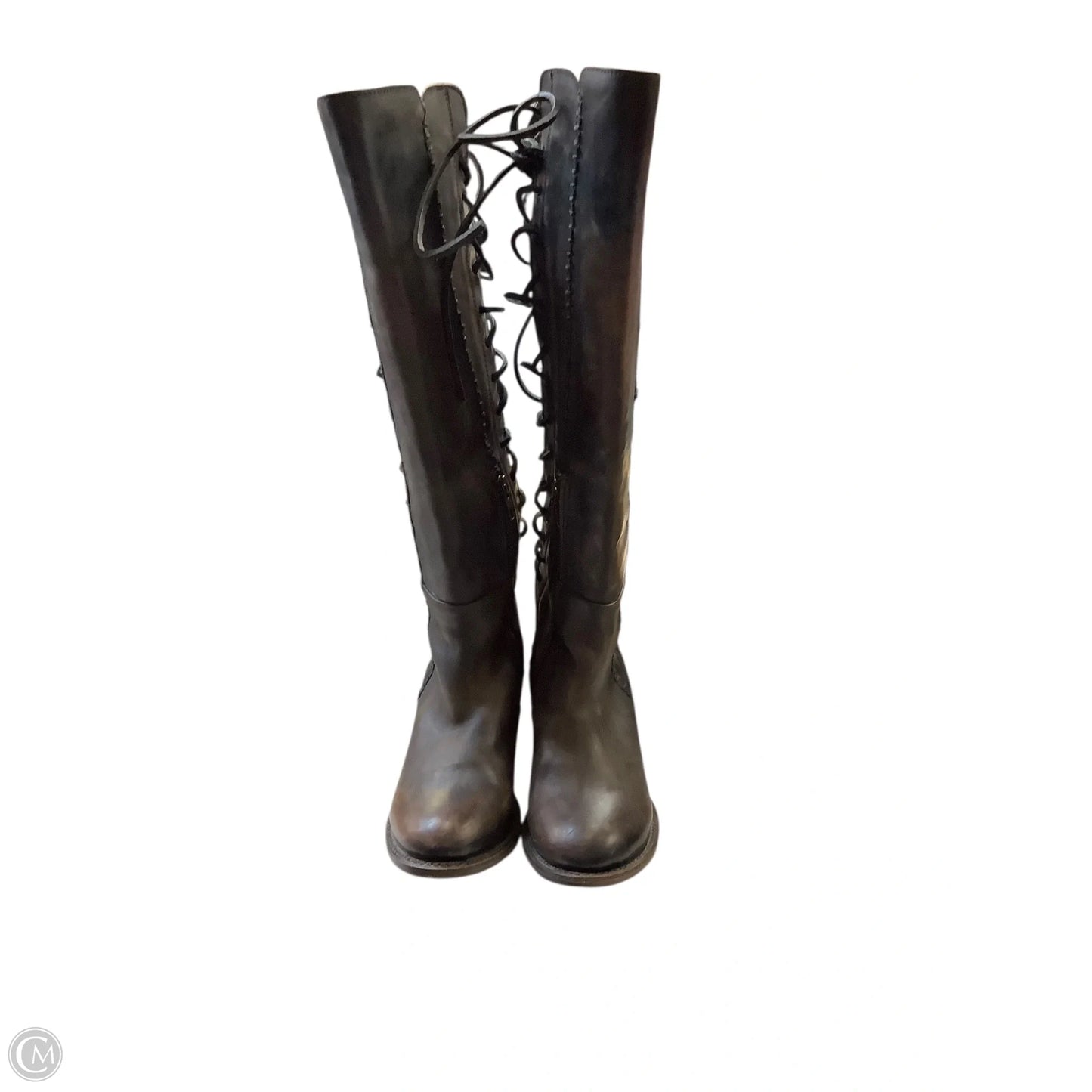 Boots Knee Heels By Freebird In Black, Size: 7