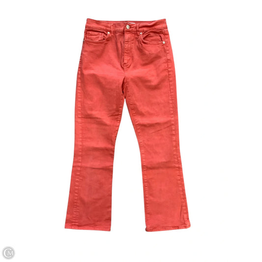 Jeans Straight By Loft In Red Orange, Size: 0