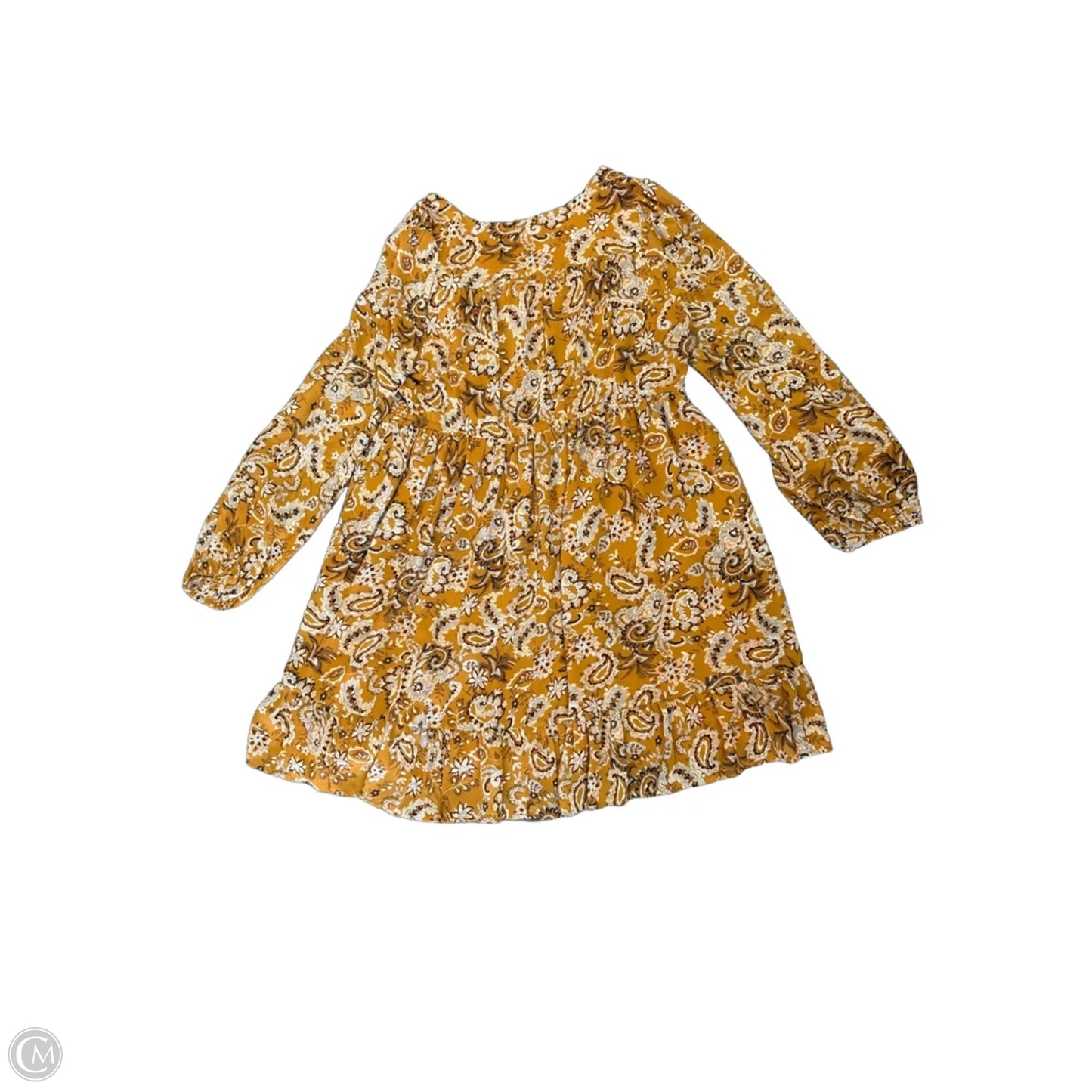 Dress Casual Short By Cotton Bleu In Yellow, Size: S
