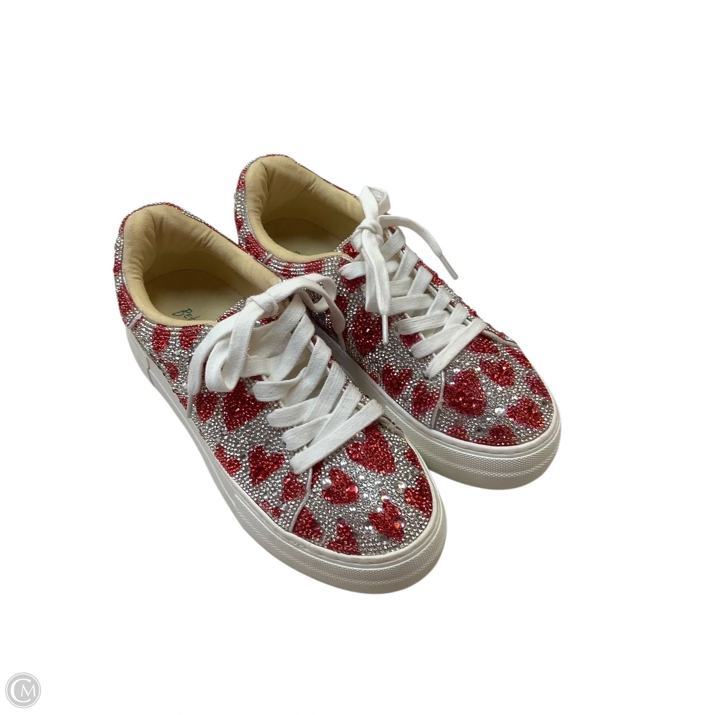 Shoes Sneakers By Betsey Johnson In White, Size: 6