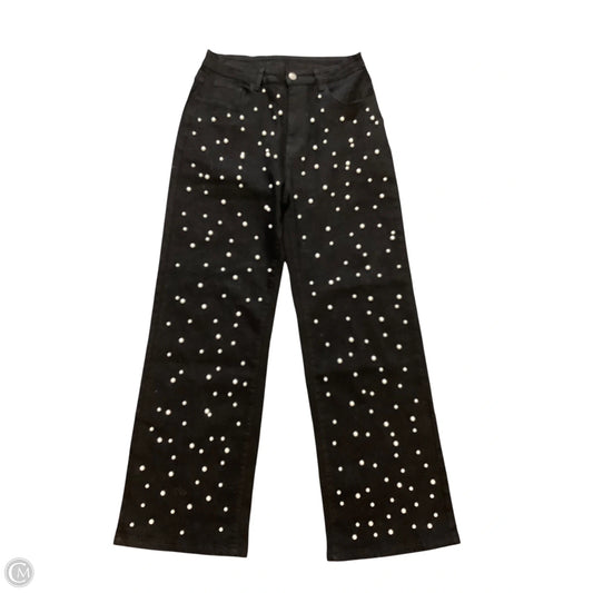 Jeans Wide Leg By Clothes Mentor In Black, Size: L