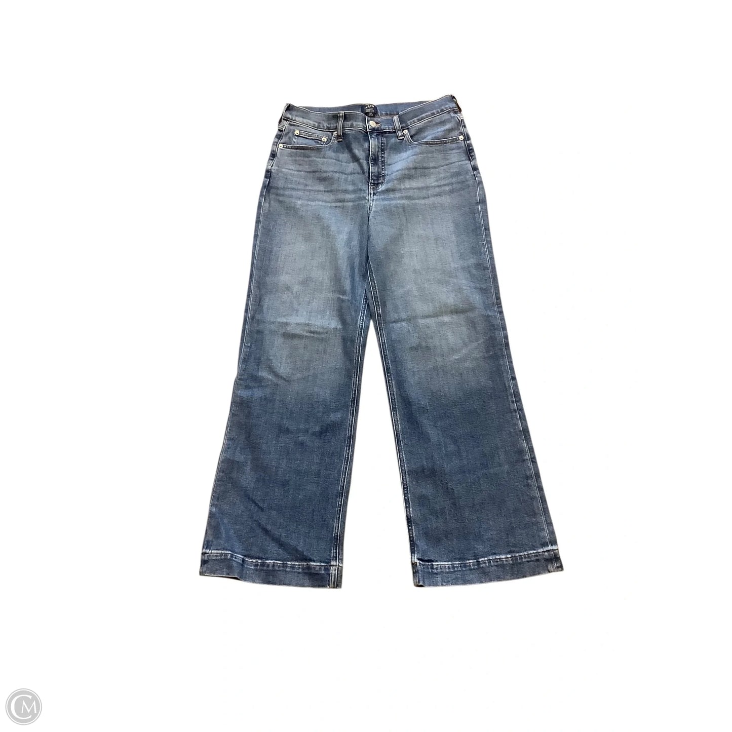 Jeans Wide Leg By J. Crew In Blue Denim, Size: 8 (29)
