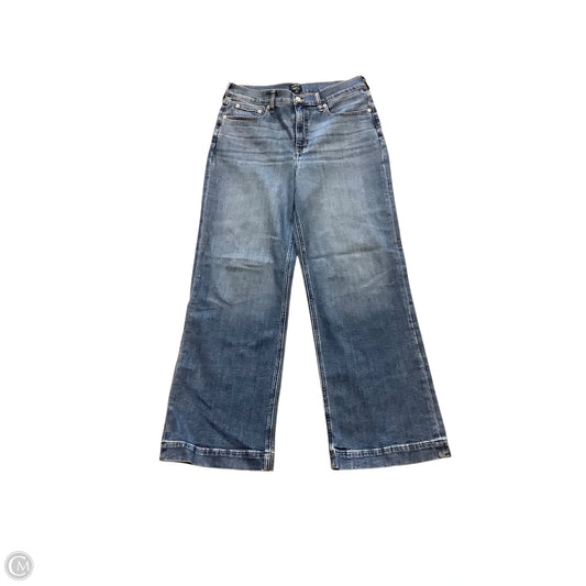 Jeans Wide Leg By J. Crew In Blue Denim, Size: 8 (29)