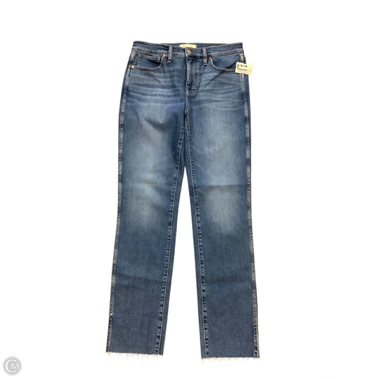 Jeans Straight By Madewell In Blue Denim, Size: 8