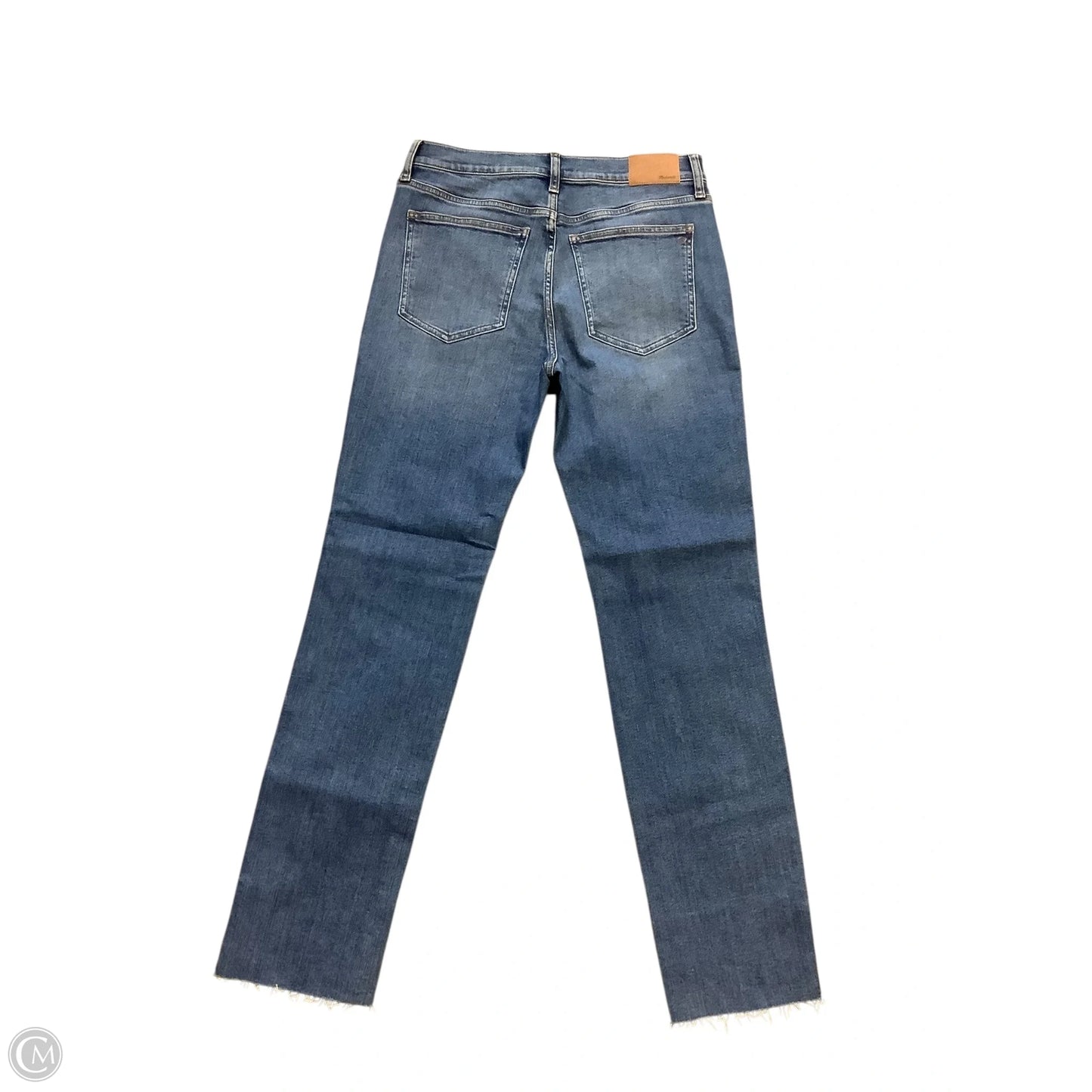 Jeans Straight By Madewell In Blue Denim, Size: 8
