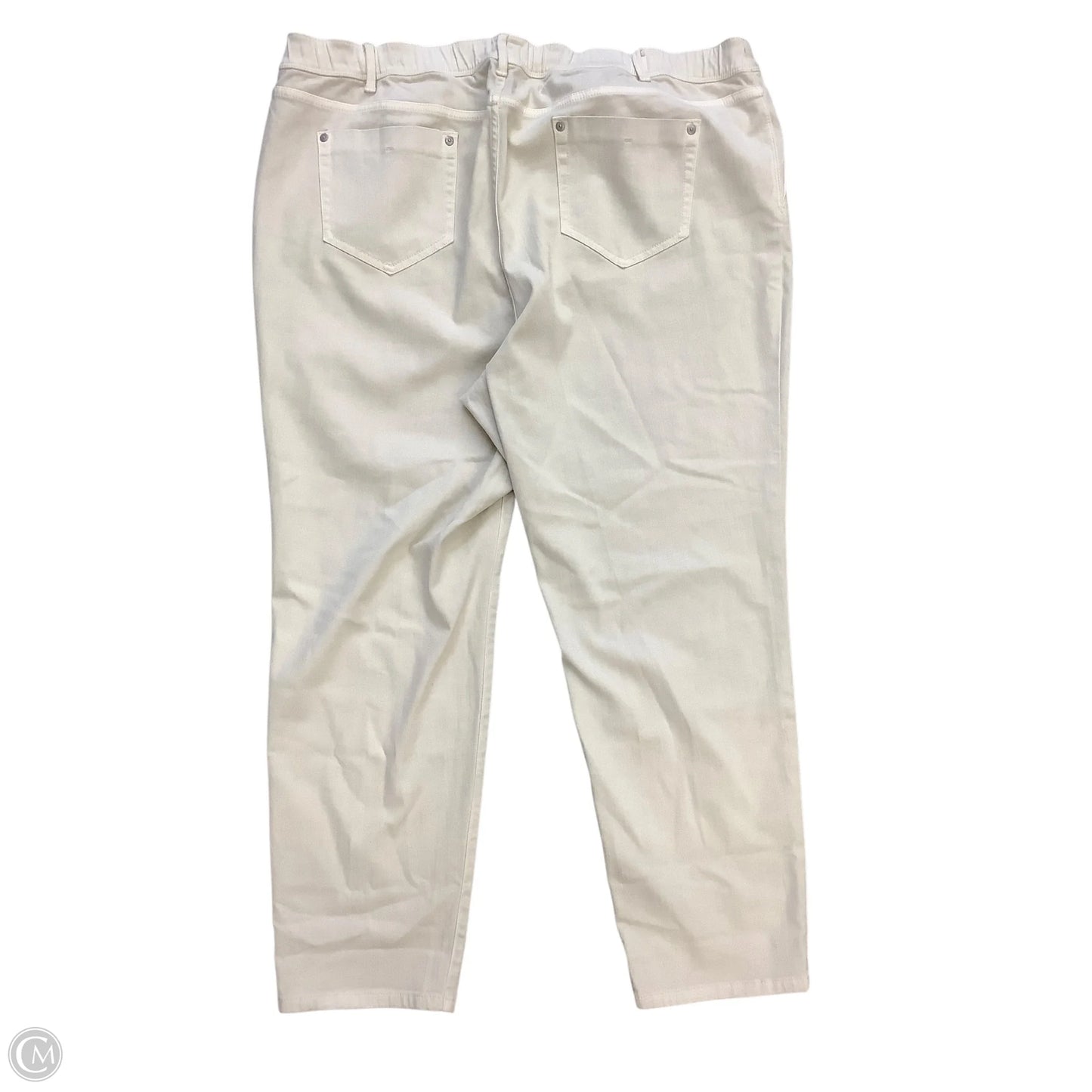 Jeans Straight By J. Jill In Cream, Size: 22