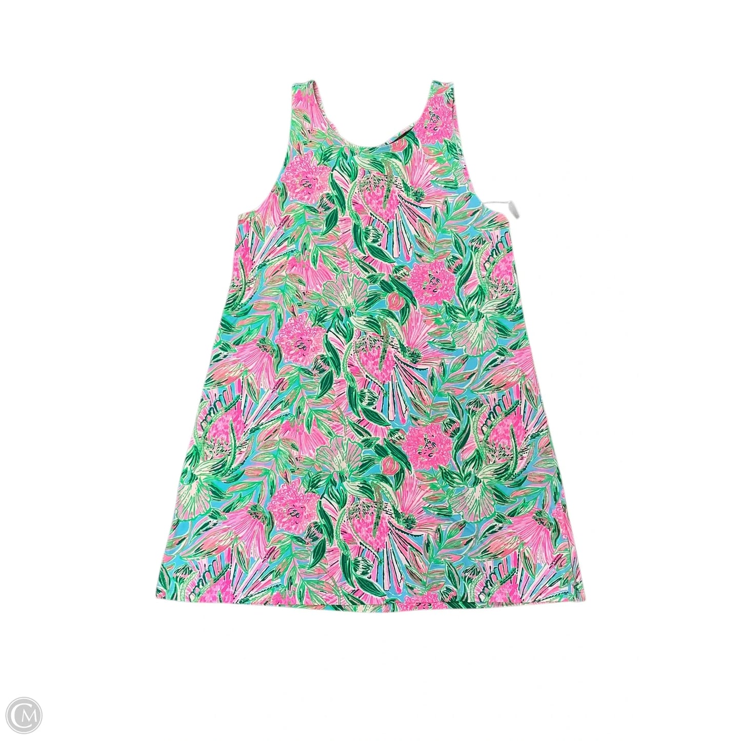 Dress Designer By Lilly Pulitzer In Green & Pink, Size: L