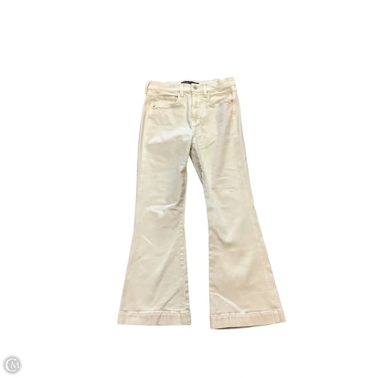 Jeans Flared By Veronica Beard In Cream, Size: 10