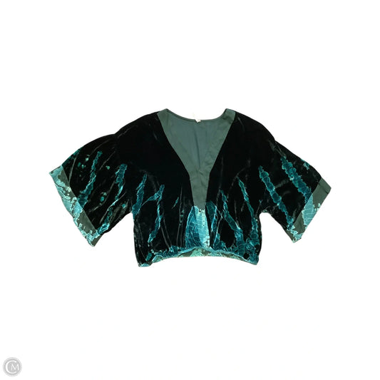 Blouse Long Sleeve By Young Fabulous & Broke In Green, Size: L