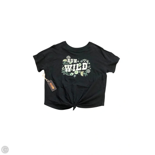 Top Short Sleeve Basic By Shyanne In Black, Size: Xl