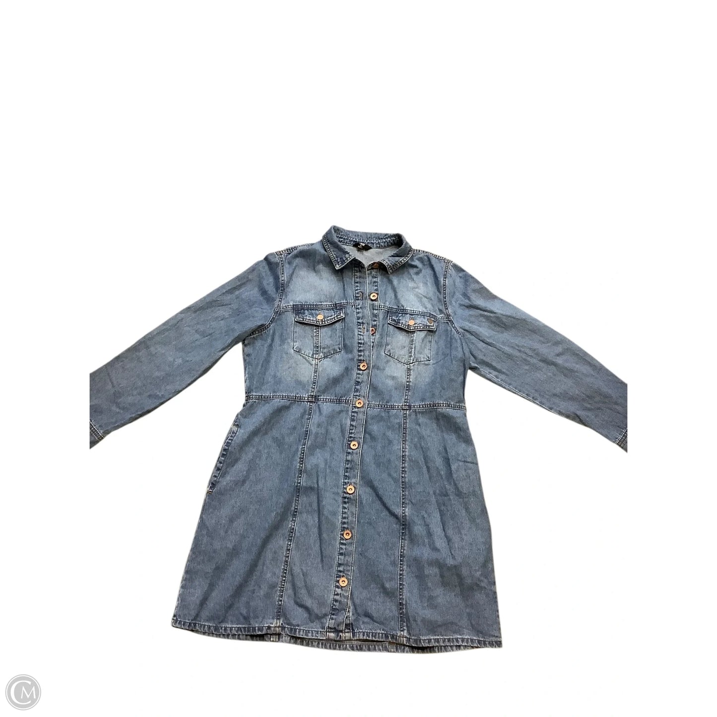 Dress Designer By Frye In Blue Denim, Size: Xl