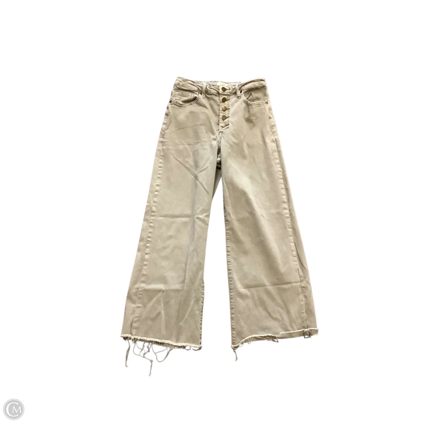 Jeans Flared By Easel In Green, Size: S