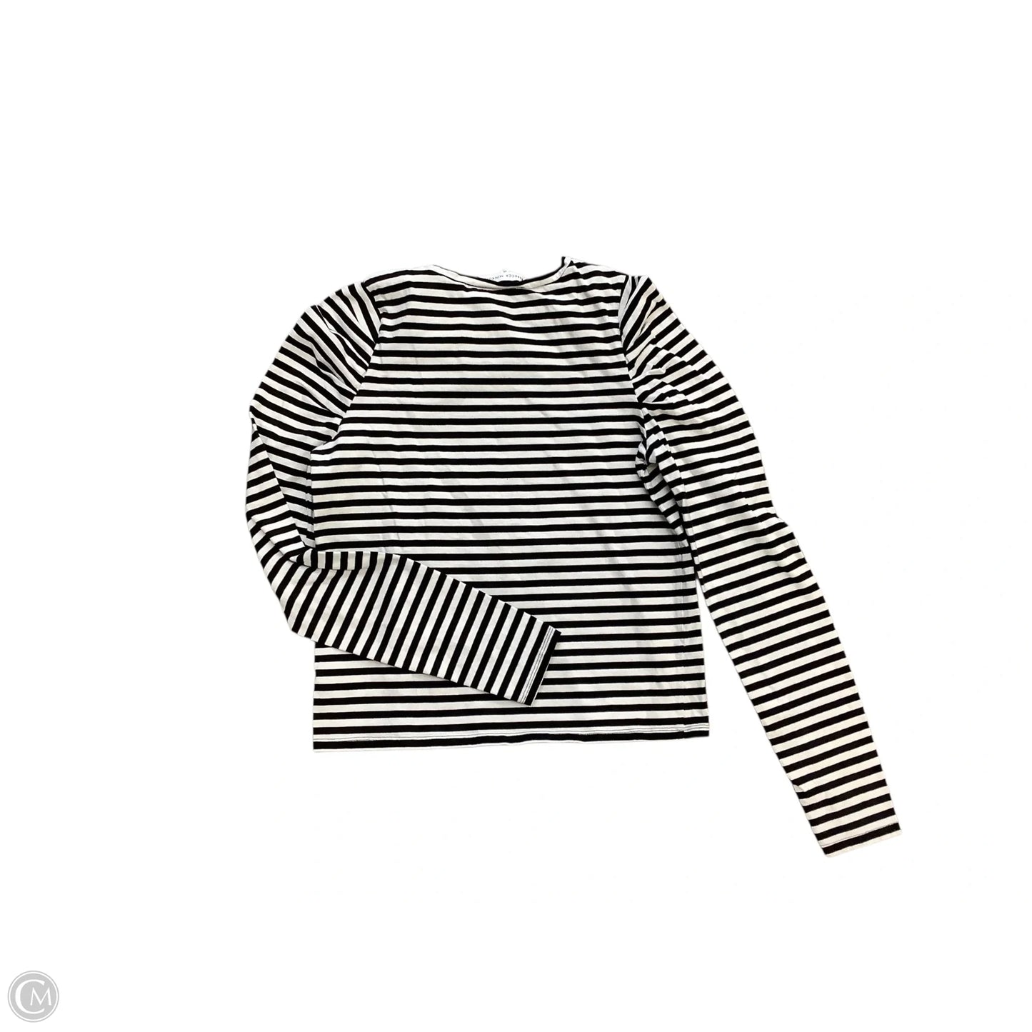 Top Long Sleeve Designer By Rebecca Minkoff In Black & White, Size: M