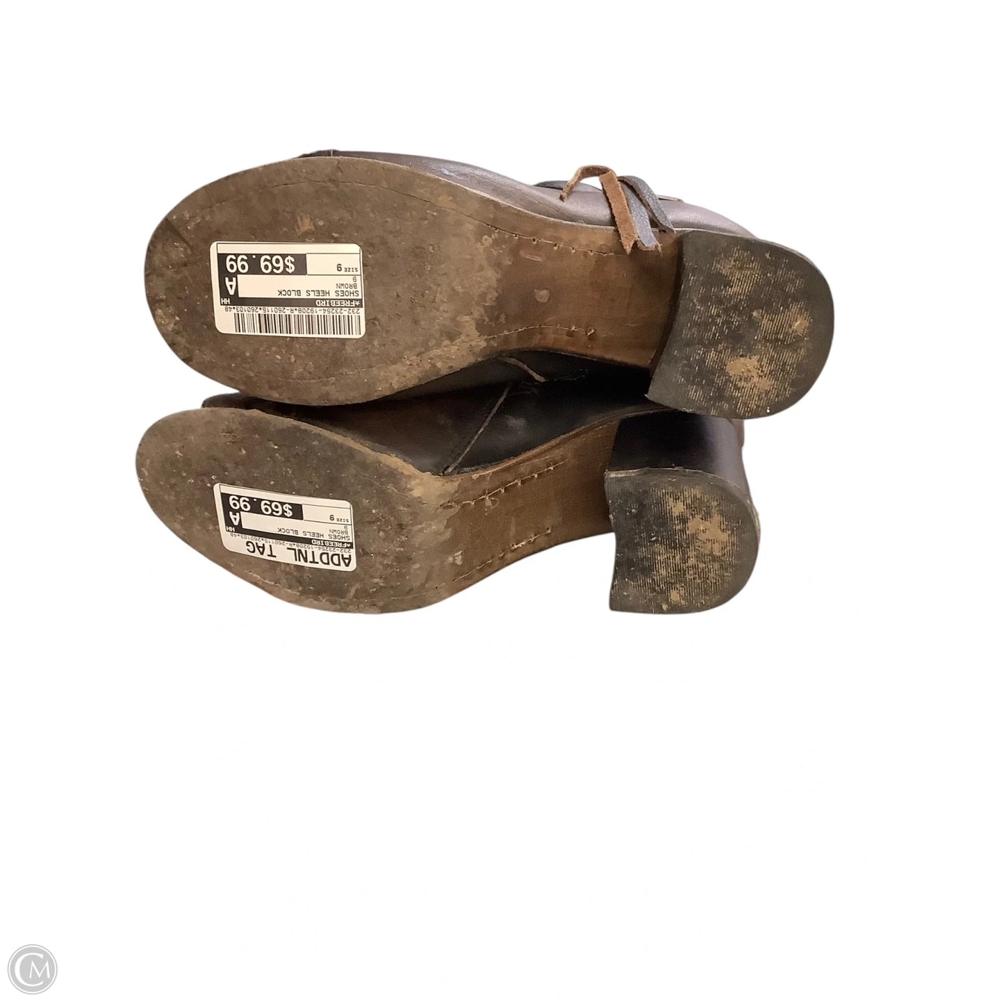 Shoes Heels Block By Freebird In Brown, Size: 9