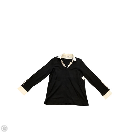 Blouse Long Sleeve By Chicos In Black, Size: M