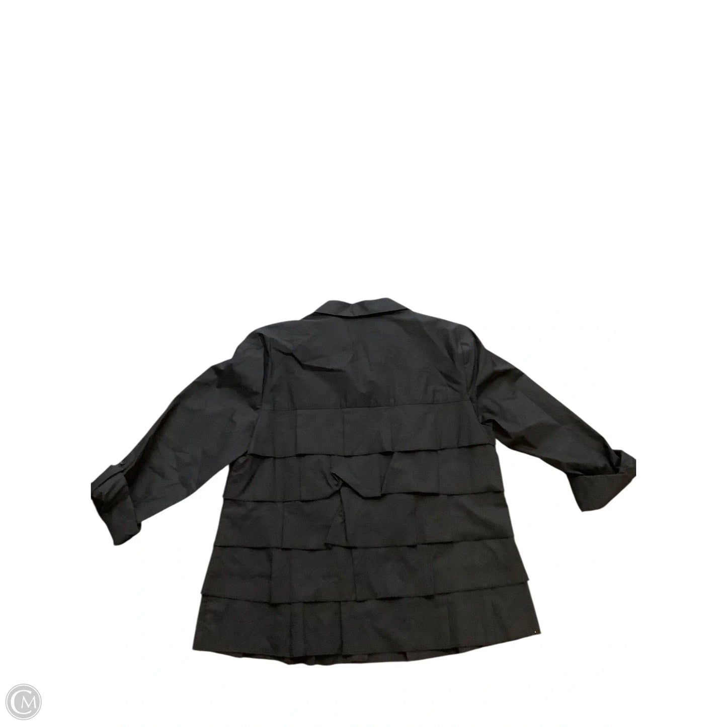 Blouse Long Sleeve By Chicos In Black, Size: S