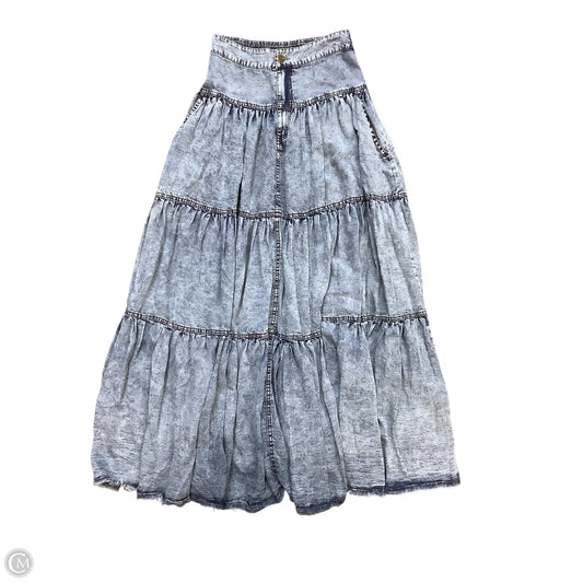 Skirt Maxi By Oli & Hali In Blue Denim, Size: S