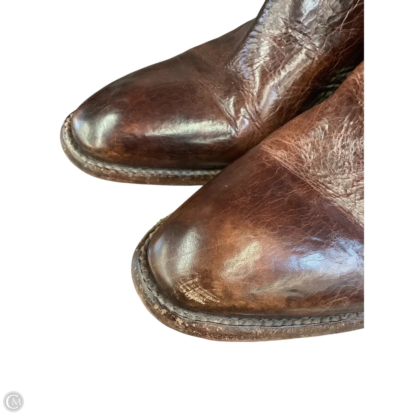 Boots Ankle Flats By Bed Stu In Brown, Size: 9.5