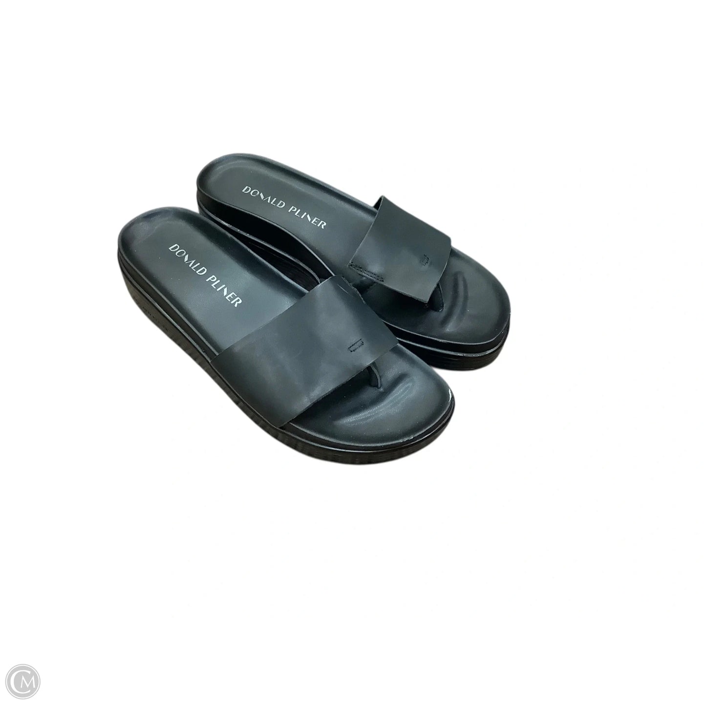 Sandals Heels Platform By Donald Pliner In Black, Size: 6.5
