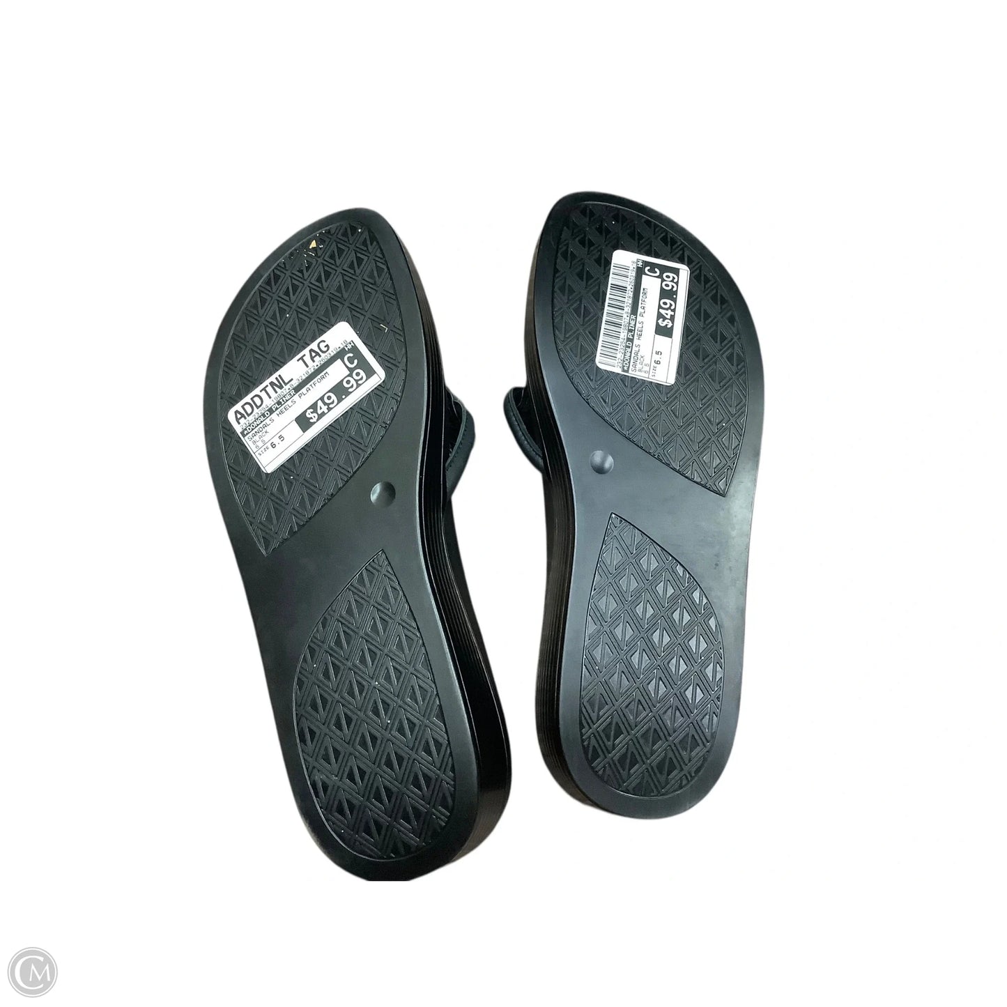 Sandals Heels Platform By Donald Pliner In Black, Size: 6.5