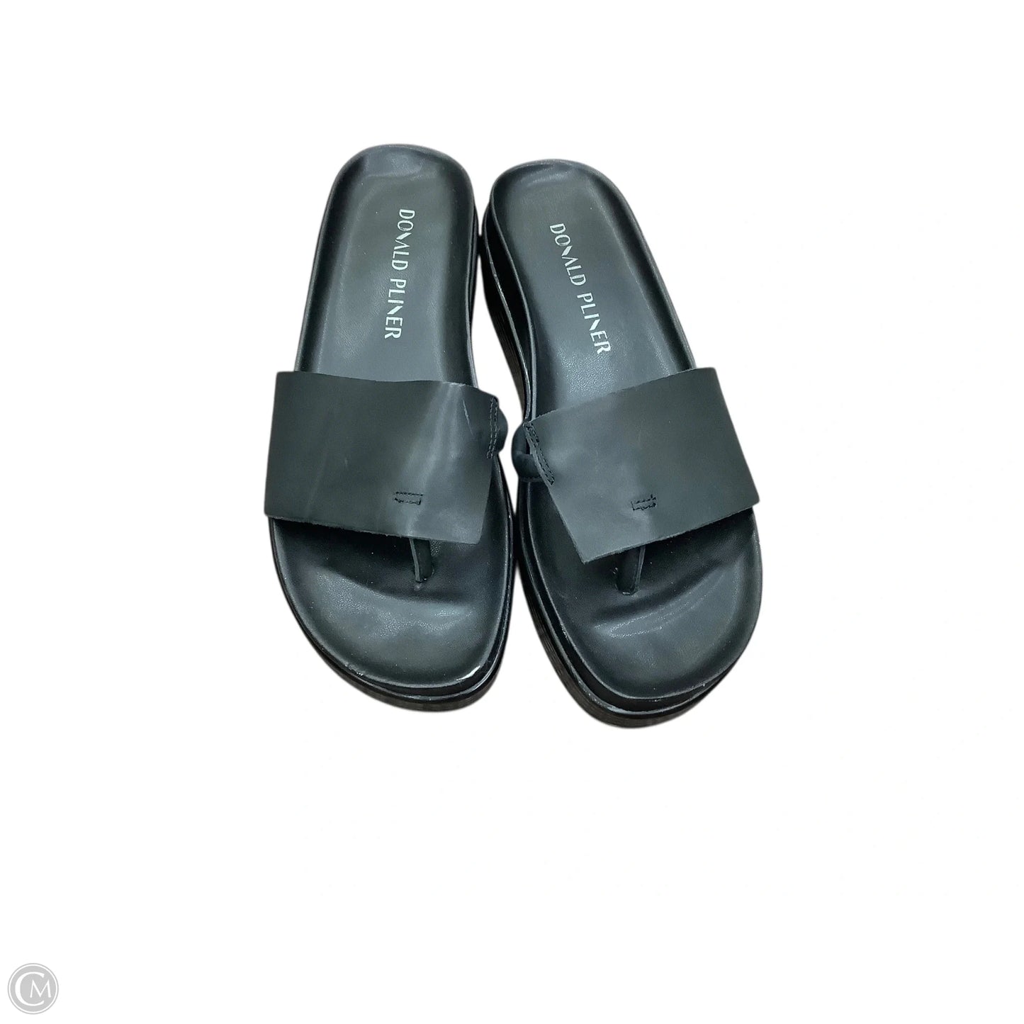 Sandals Heels Platform By Donald Pliner In Black, Size: 6.5