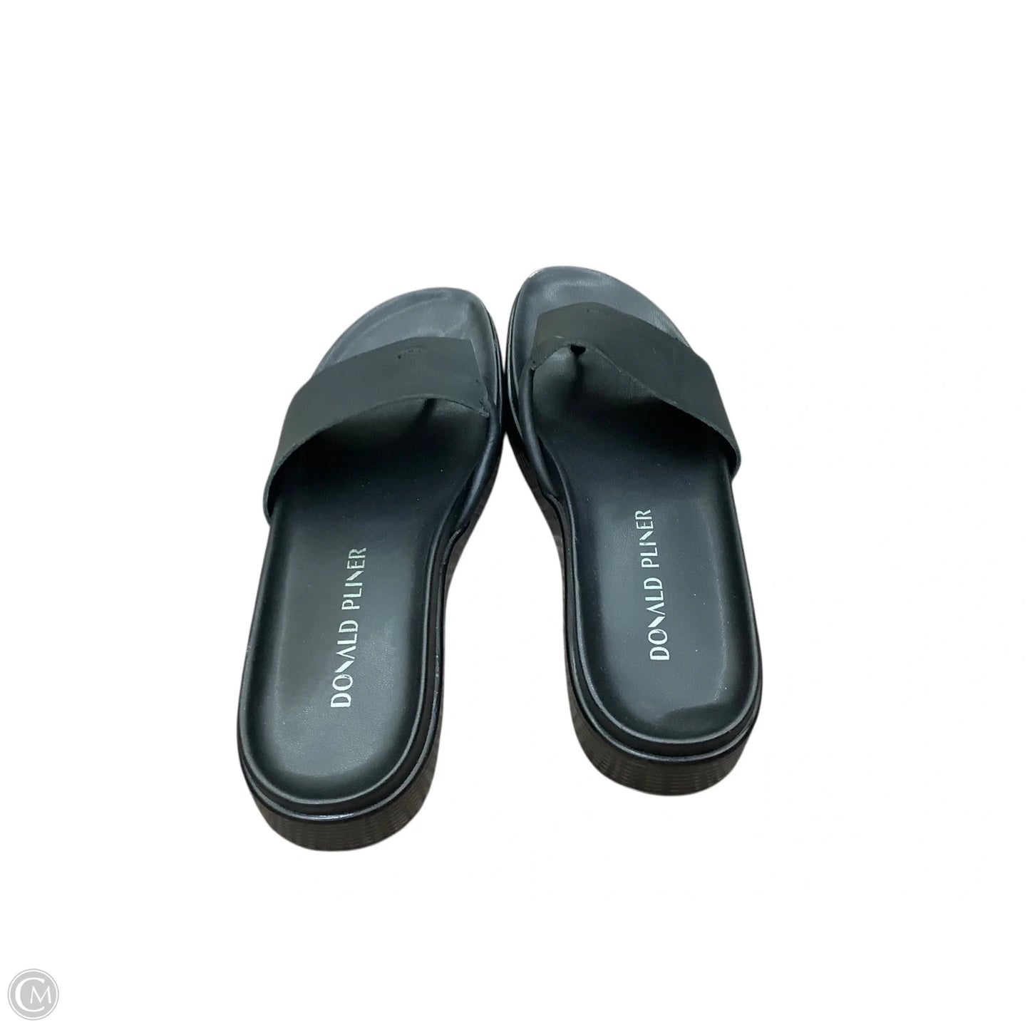 Sandals Heels Platform By Donald Pliner In Black, Size: 6.5