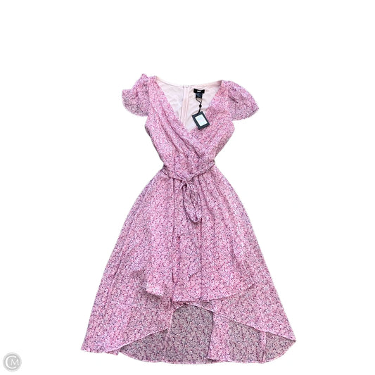 Dress Party Long By Dkny In Pink & Purple, Size: 10