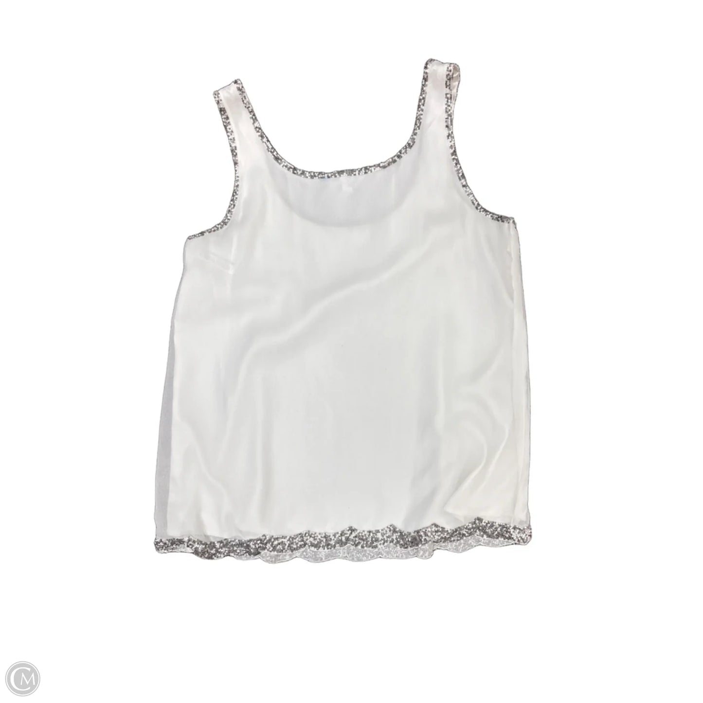 Blouse Sleeveless By Cmc In White, Size: M