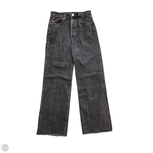 Jeans Wide Leg By Aritzia In Black Denim, Size: 2(25)