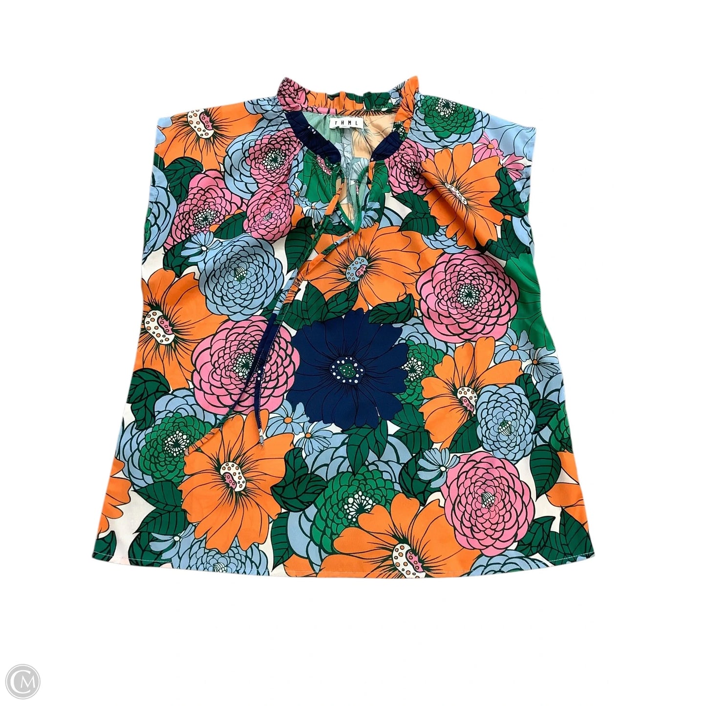 Top Sleeveless By Thml In Green, Size: S