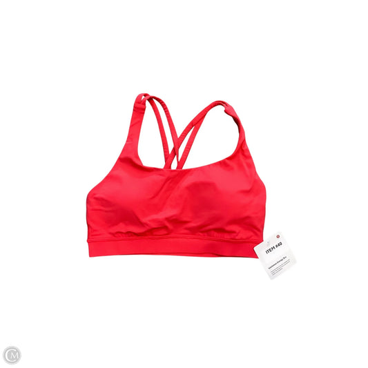 Athletic Bra By Lululemon In Red, Size: 6