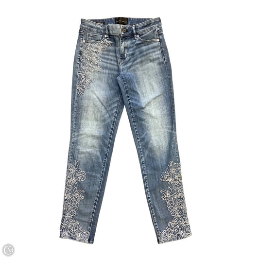 Jeans Skinny By White House Black Market In Blue Denim, Size: 0