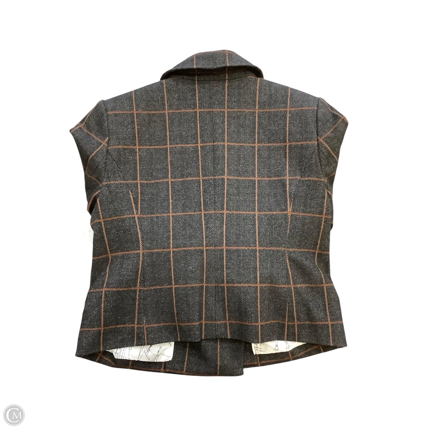 Blazer By White House Black Market In Plaid Pattern, Size: 8