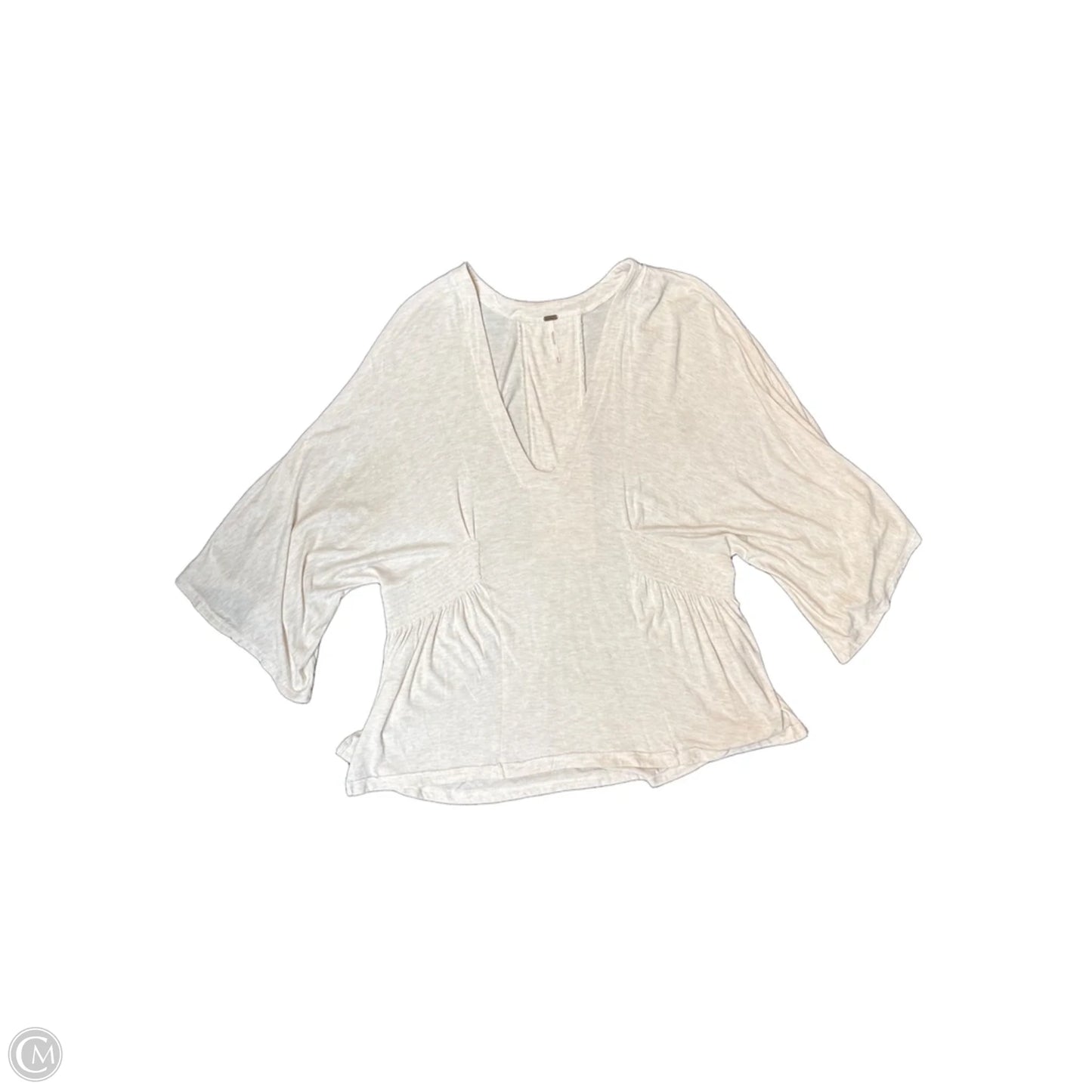 Top Long Sleeve Basic By Free People In Tan, Size: M