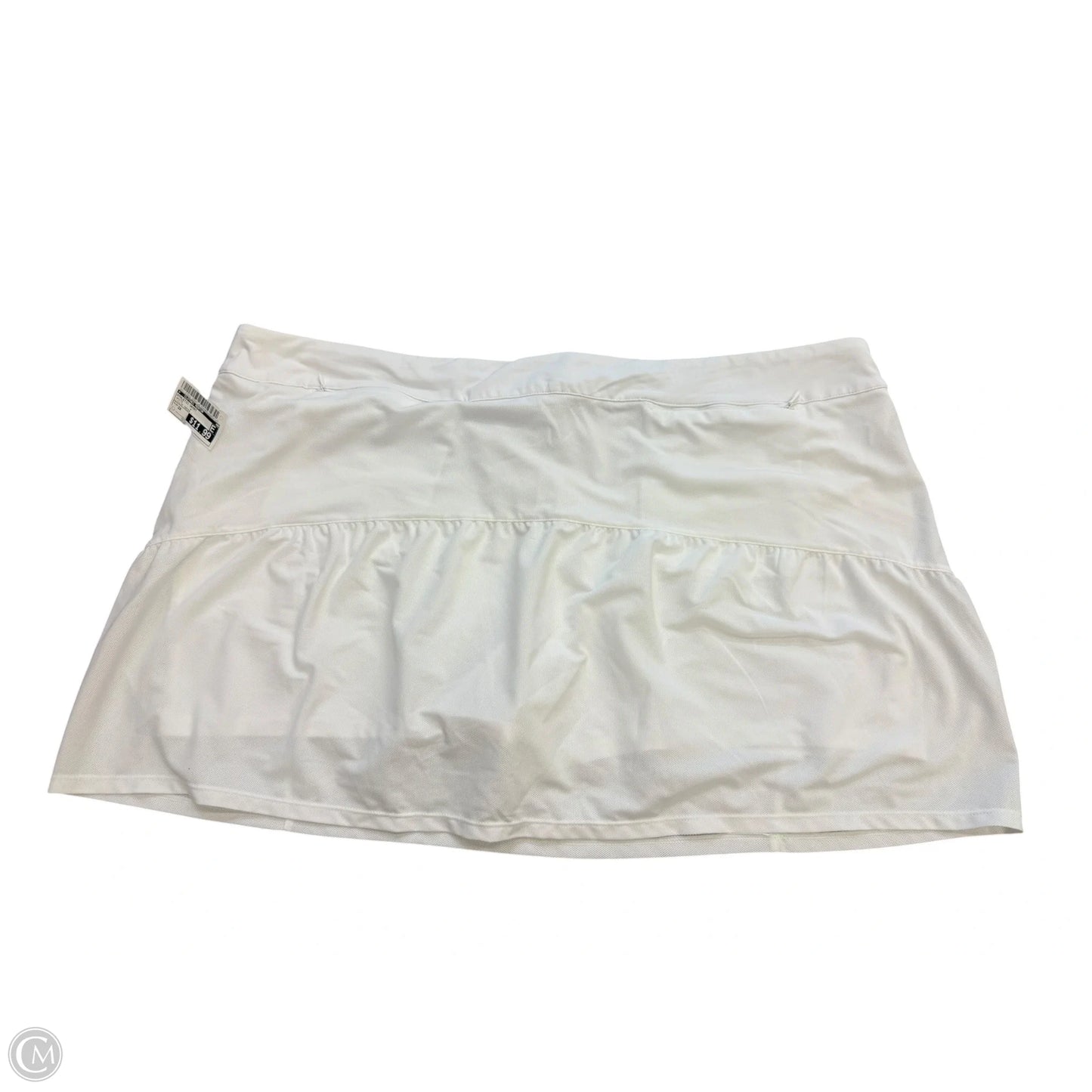 Athletic Skort By Clothes Mentor In White, Size: 2x
