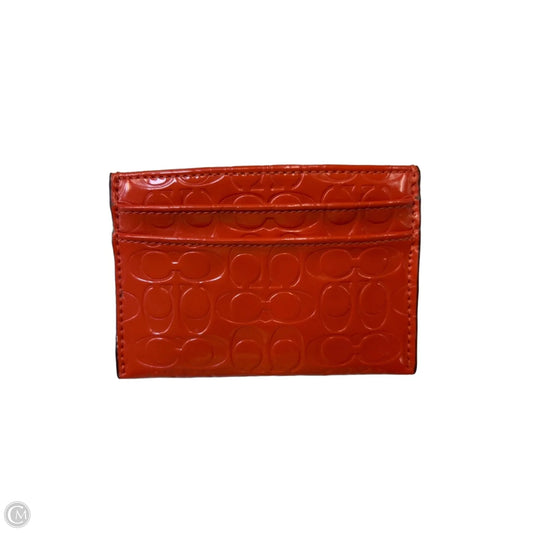 Id/card Holder Designer By Coach, Size: Small