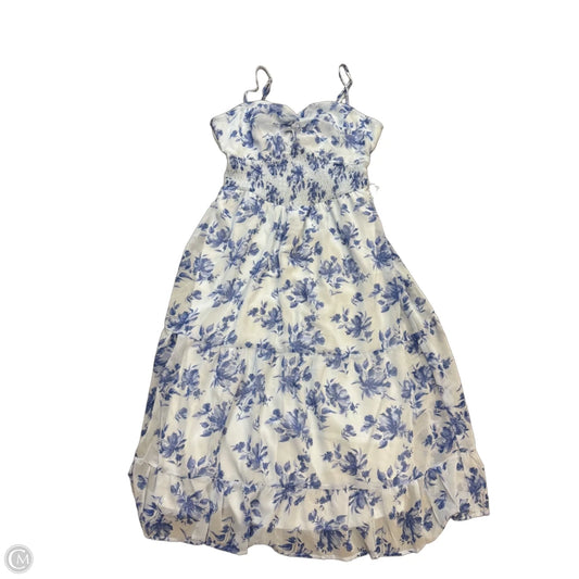 Dress Casual Maxi By Trixxi In Blue & Cream, Size: Xl