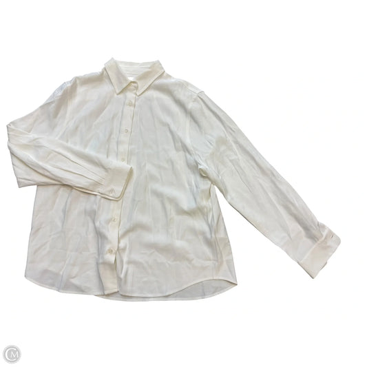 Blouse Long Sleeve By Cmc In White, Size: Xs