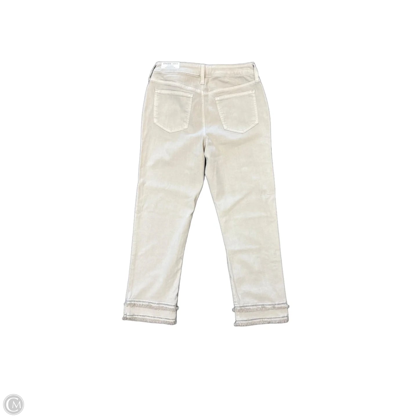 Jeans Cropped By Chicos In Tan Denim, Size: 4