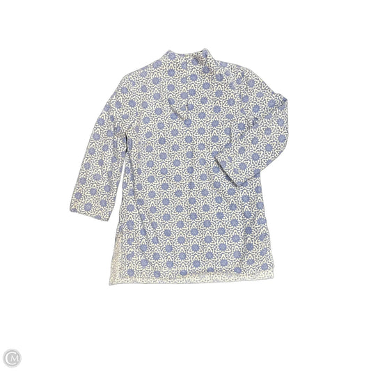 Tunic Designer By Tory Burch In Blue & Cream, Size: 6
