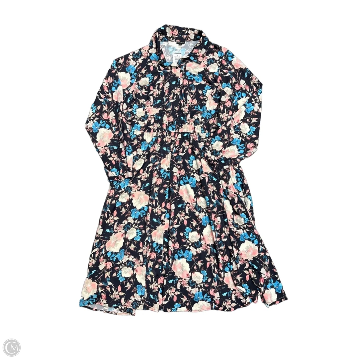 Dress Casual Maxi By Torrid In Blue & Pink, Size: 2x
