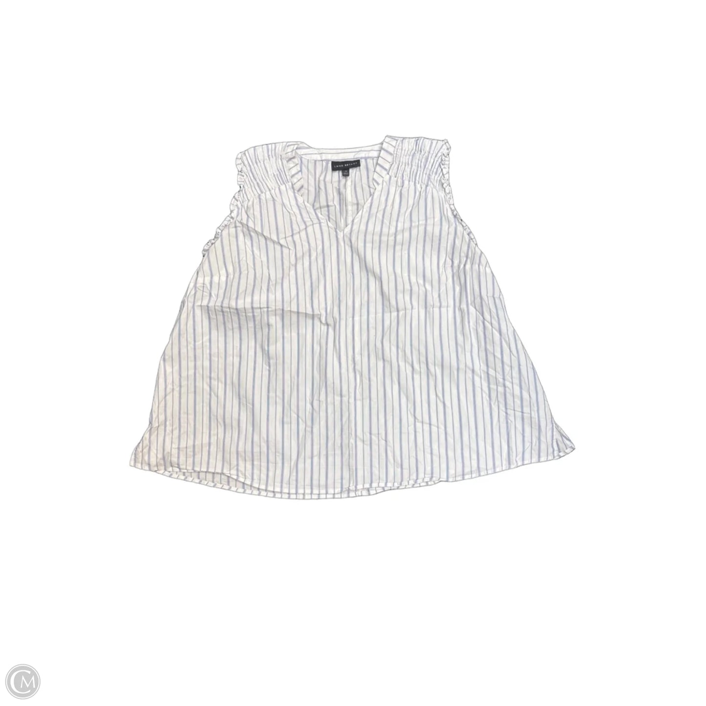 Top Sleeveless By Lane Bryant In White, Size: 20