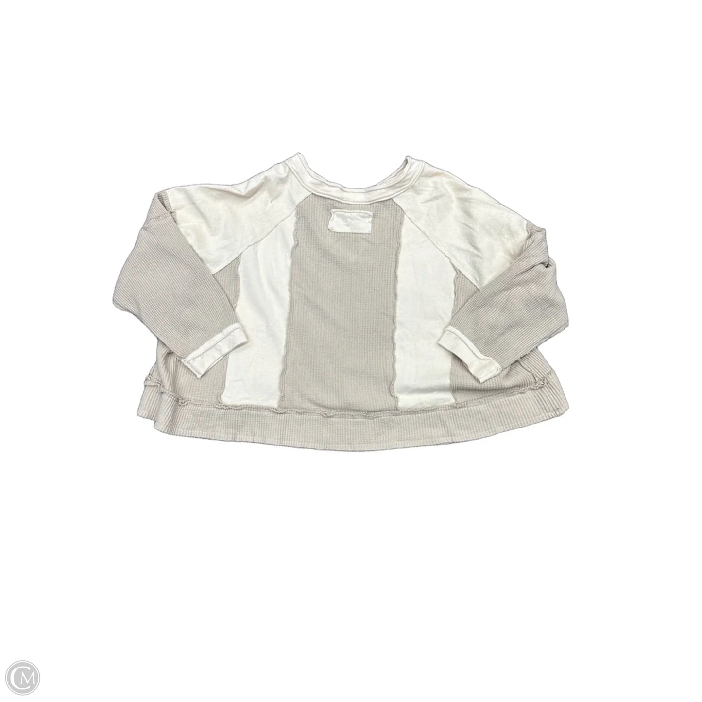 Top Long Sleeve By Pol In Tan, Size: M