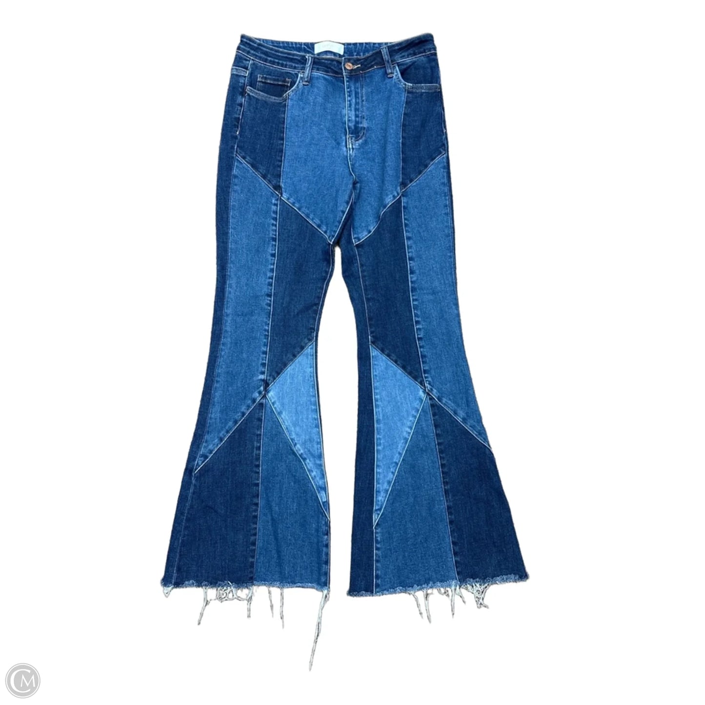 Jeans Wide Leg By Vervet In Blue Denim, Size: 10