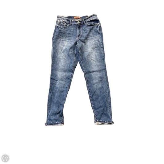 Jeans Skinny By Judy Blue In Blue Denim, Size: 10