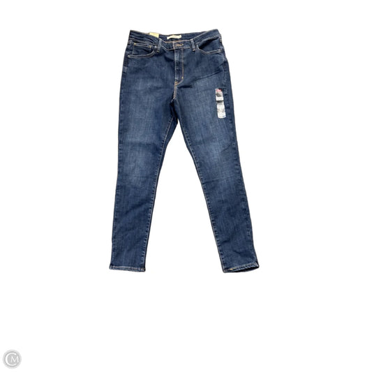 Jeans Skinny By Levis In Blue Denim, Size: 12