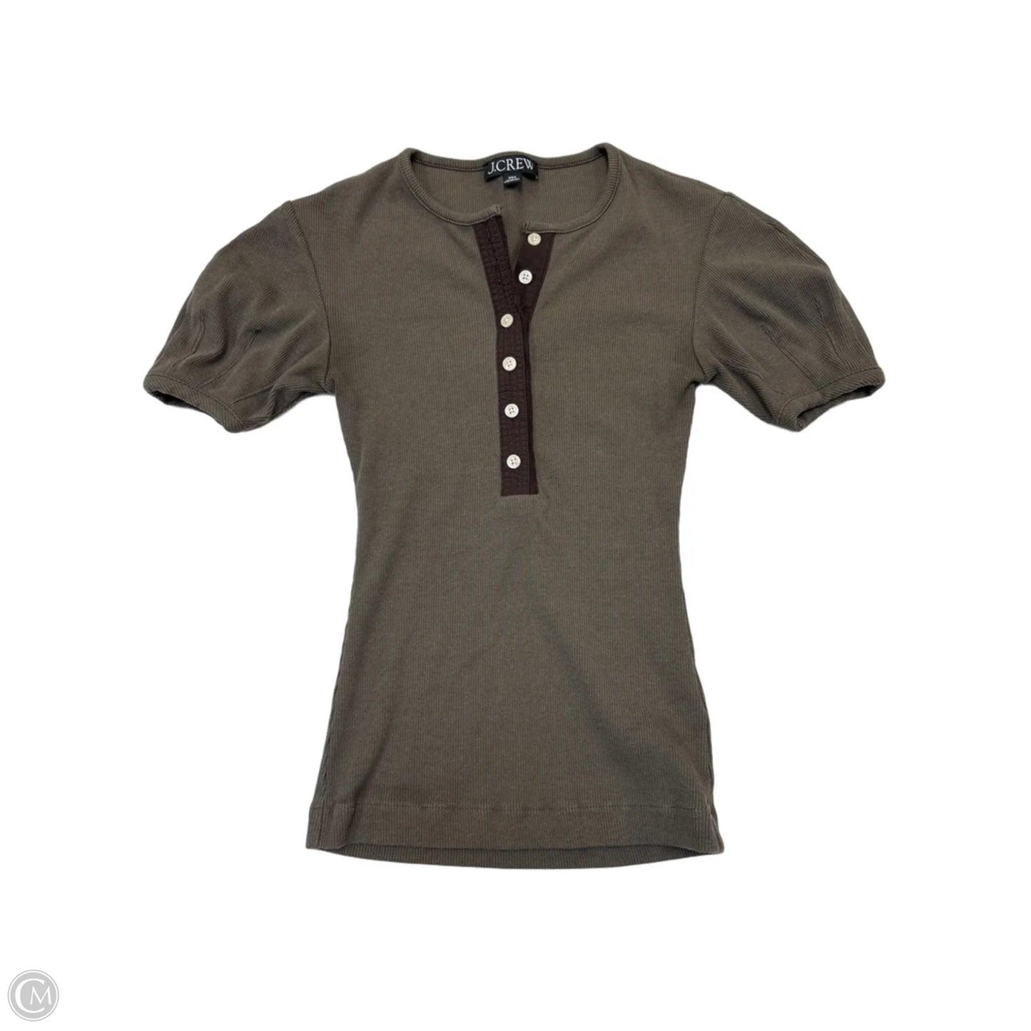 Top Short Sleeve By J. Crew In Brown, Size: Xxs